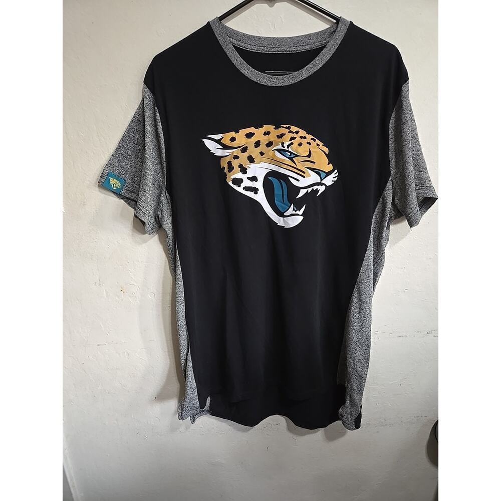 Jacksonville Jaguars Mens Large T Shirt NFL Football Logo Black Gray Team Appare - Picture 4 of 13